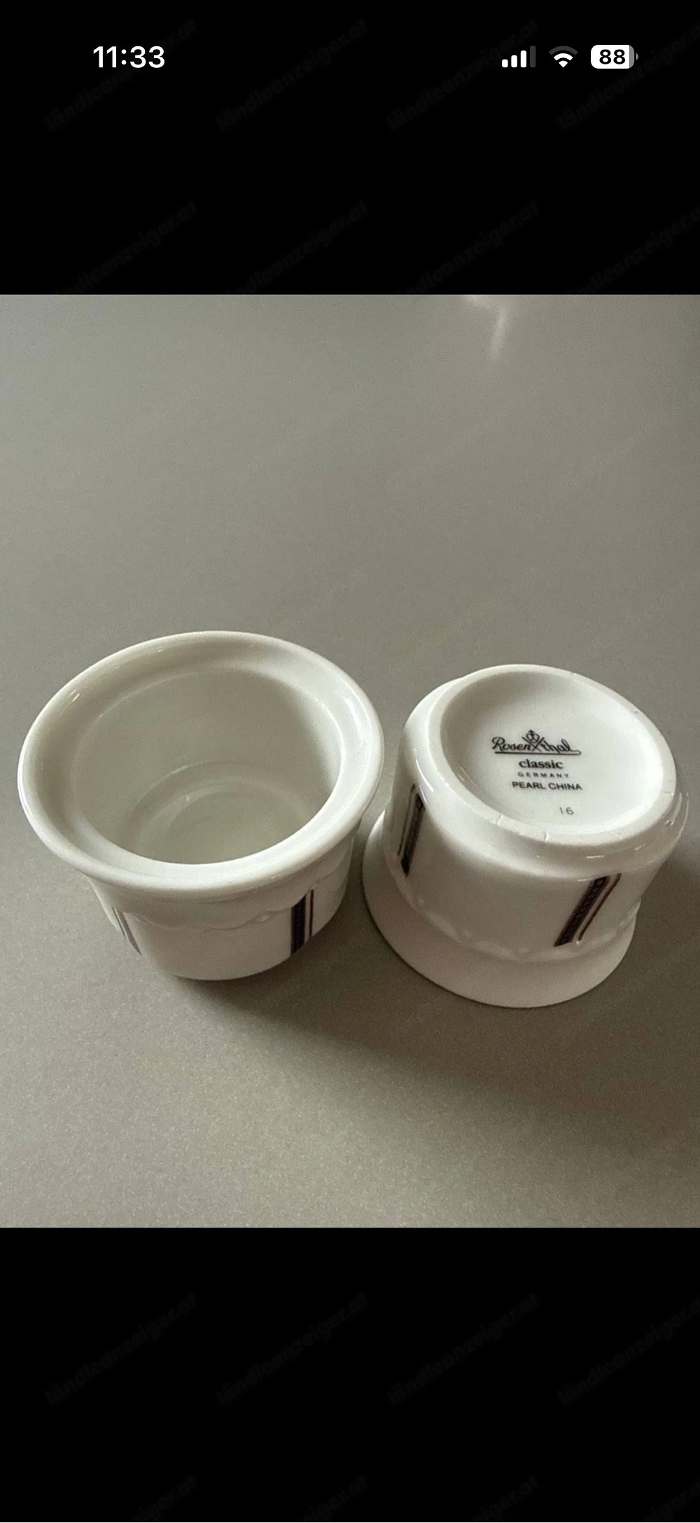 Rosenthal classic teekanne + 2 Eierbecher 