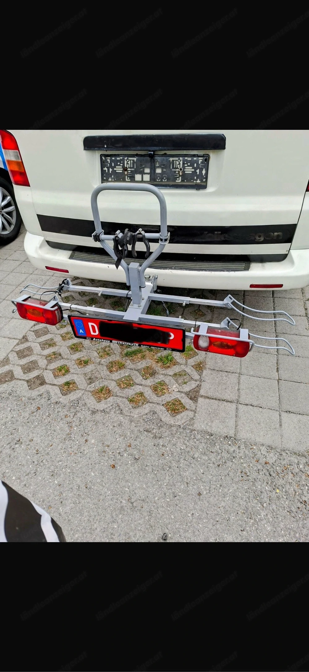 Fahrradträger für Anhängerkupplung   2 Fahrräder   mit Beleuchtung