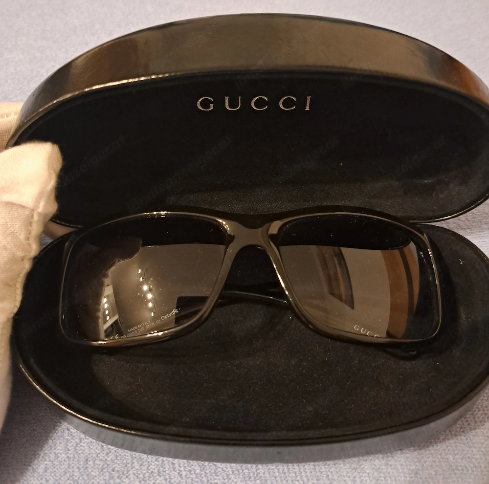 Original Gucci Sonnenbrille Schwarz + Etui