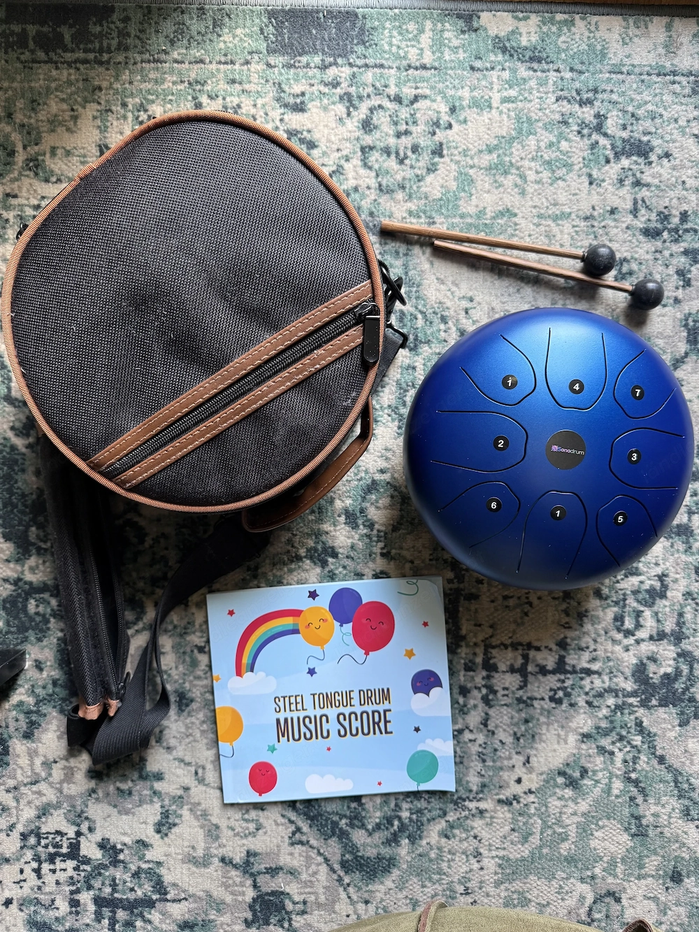 Zungentrommel mit Zubehör 