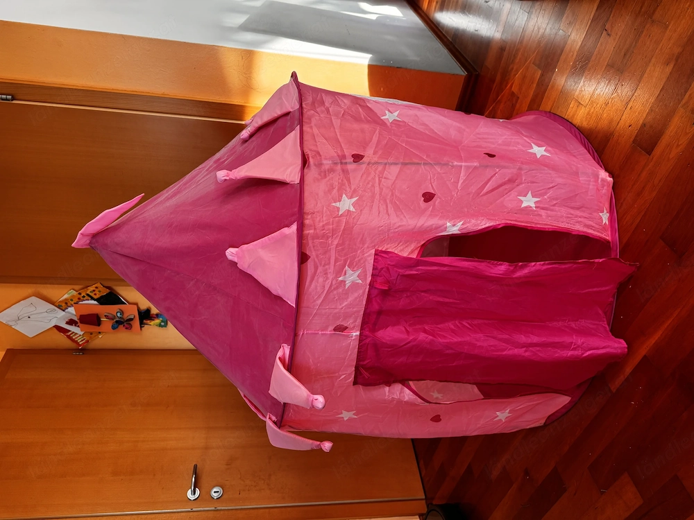 Spielzeit Zelt Schloss rosa 