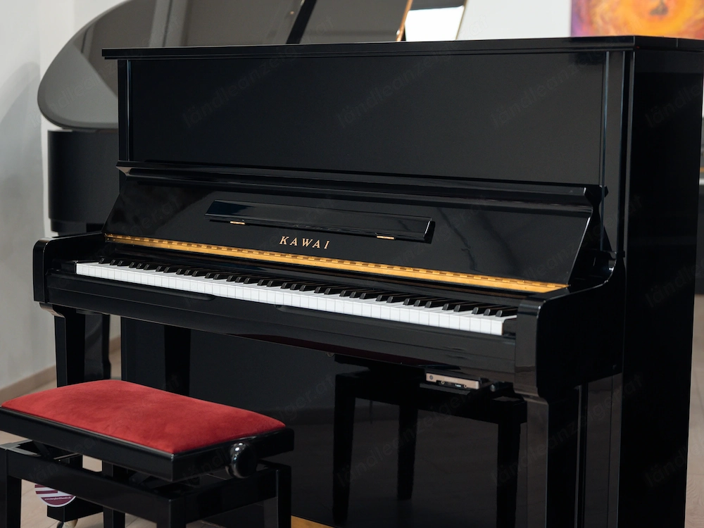 Kawai Klavier mit Silent System-schwarz poliert-Werkstattgeprüft, 5 Jahre Garantie!