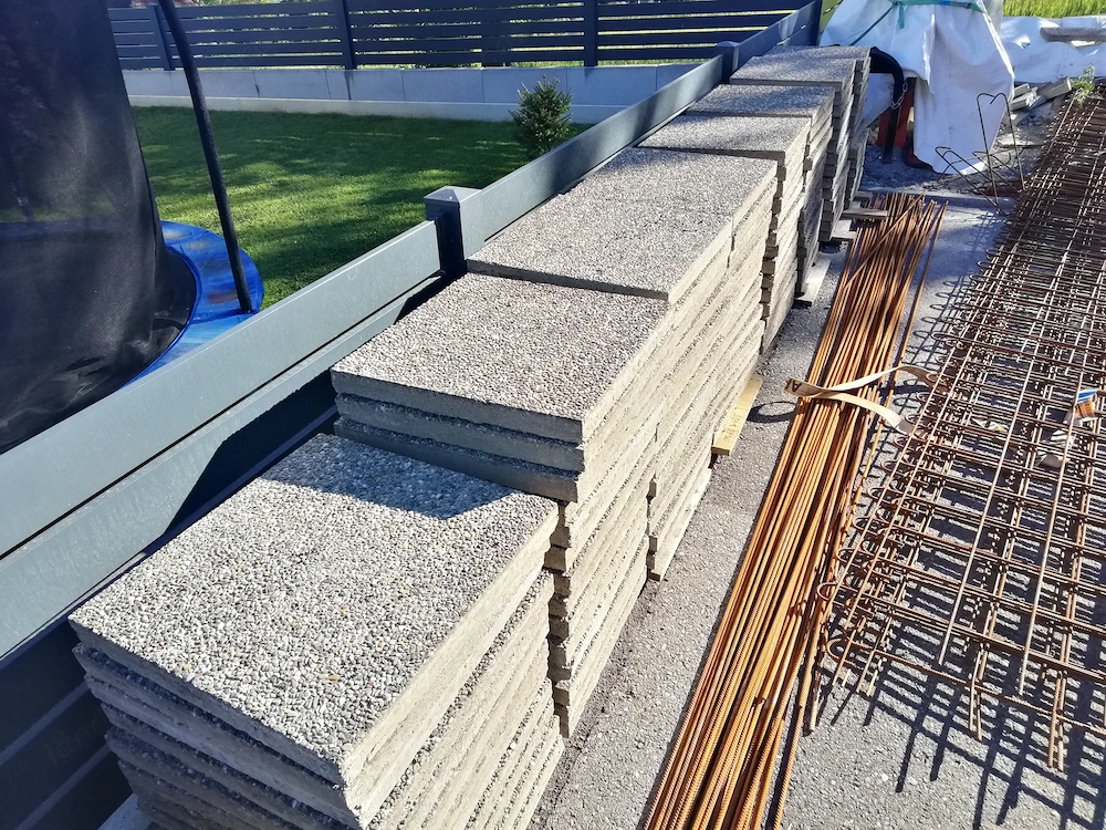 Waschbetonplatten zu verschenken