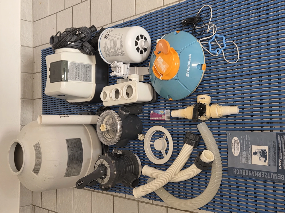 Salzwasser Filteranlage ud Poolsauger