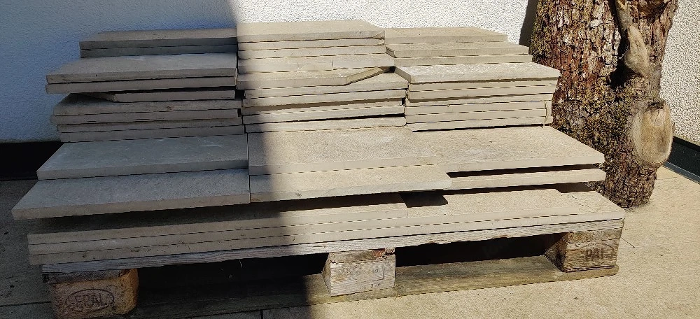Terrassenplatten aus Stein (gebraucht)