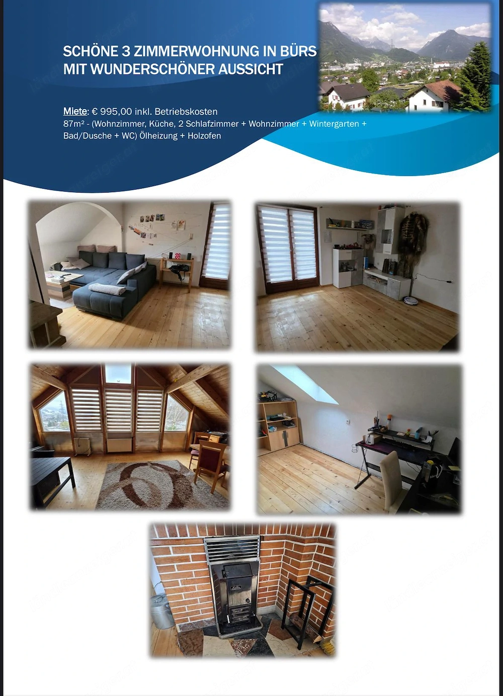 Wohnung in Bürs zu vermieten