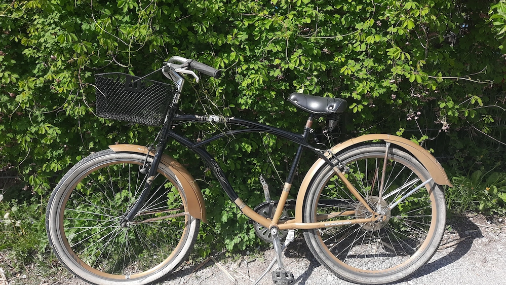 Fahrrad Gold schwarz