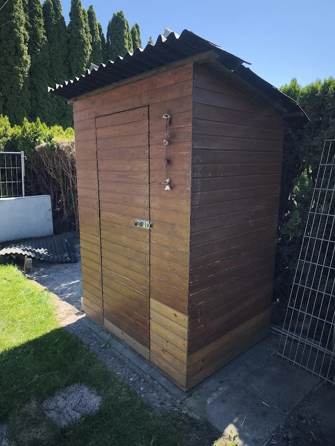**RESERVIERT**  Gartenhaus Gerätehaus Gartenschuppen Holzhaus 152 x 111 cm