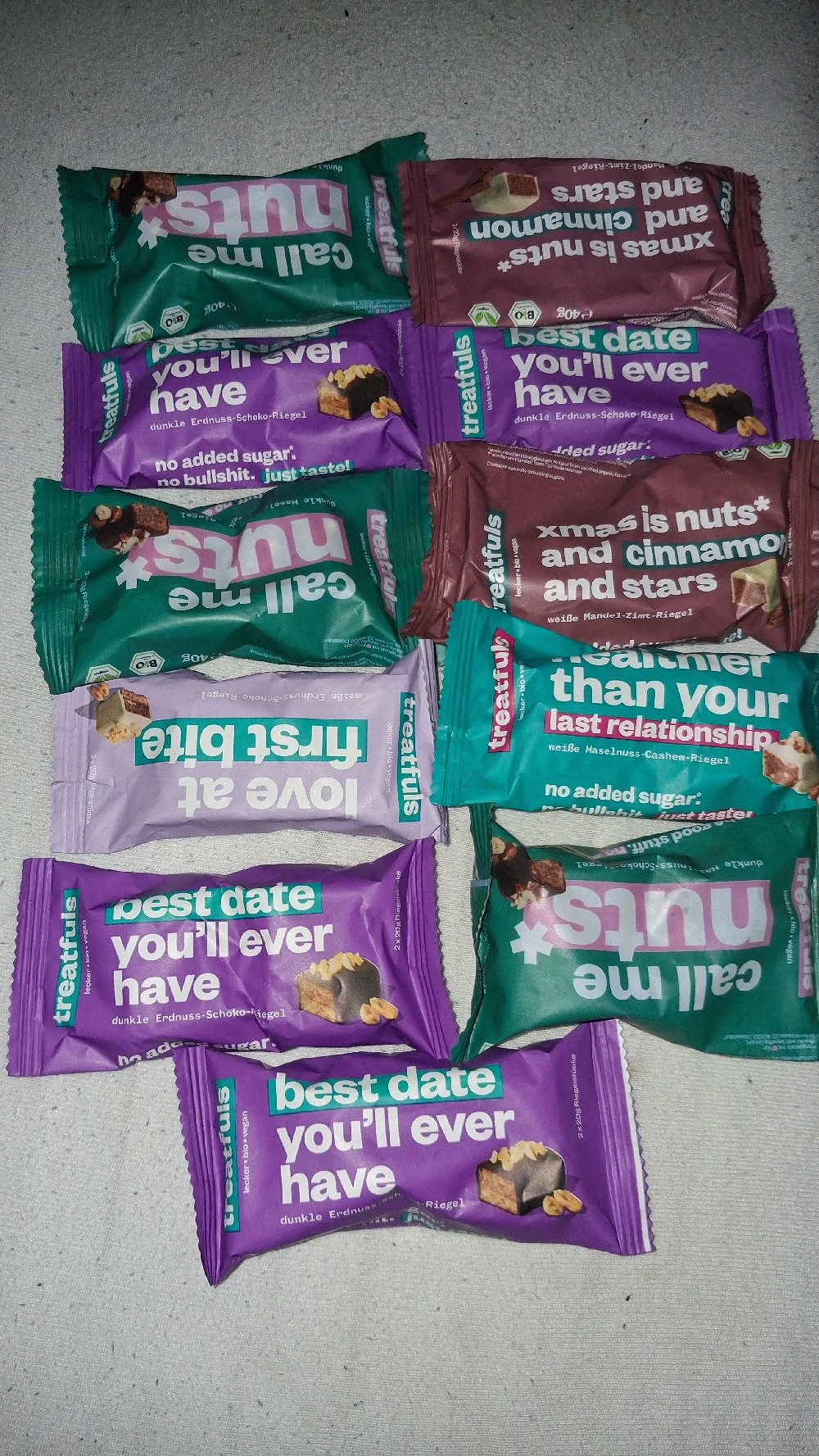 Snacks auf nuss basiert 
