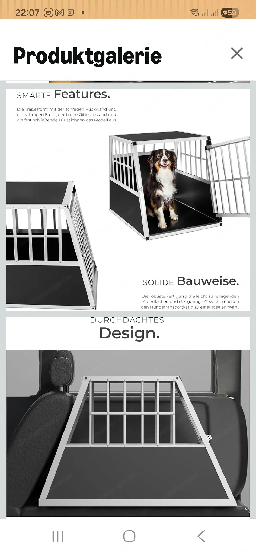 Hundebox Aluminium
