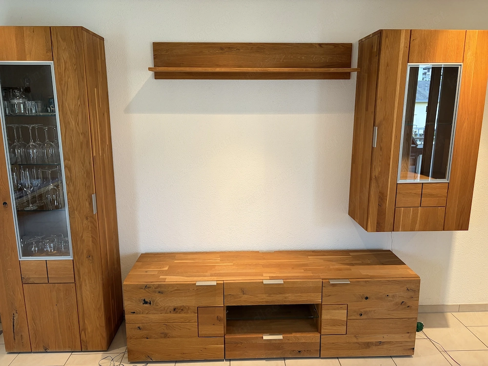 Wohnwand aus holz