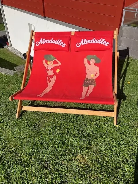 Almdudler Pärchenliege, Sonnenliege, Doppelliege  guter Zustand