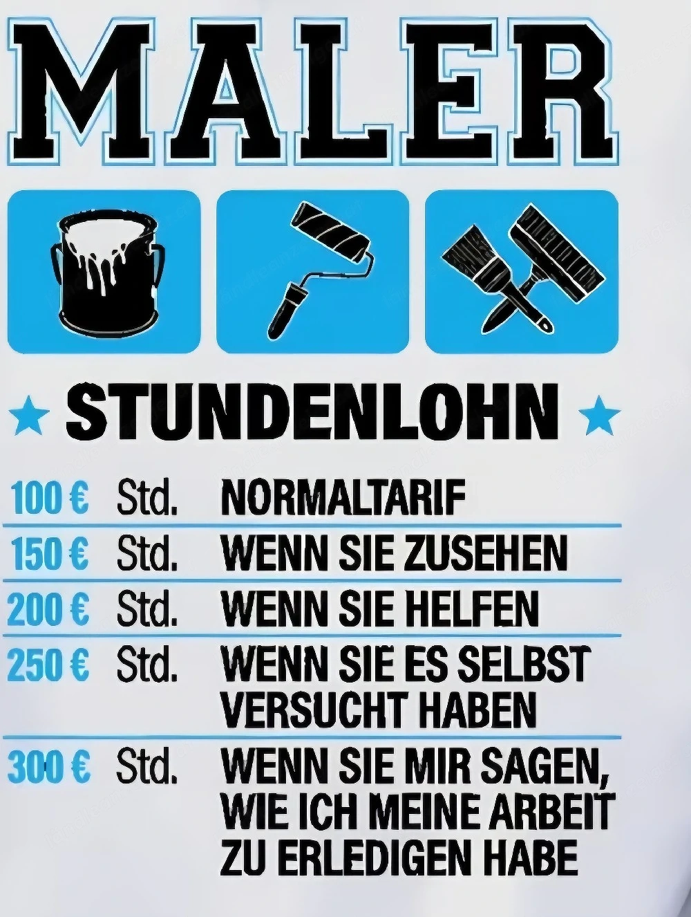 Maler, Lackierer und Verputz Arbeiten