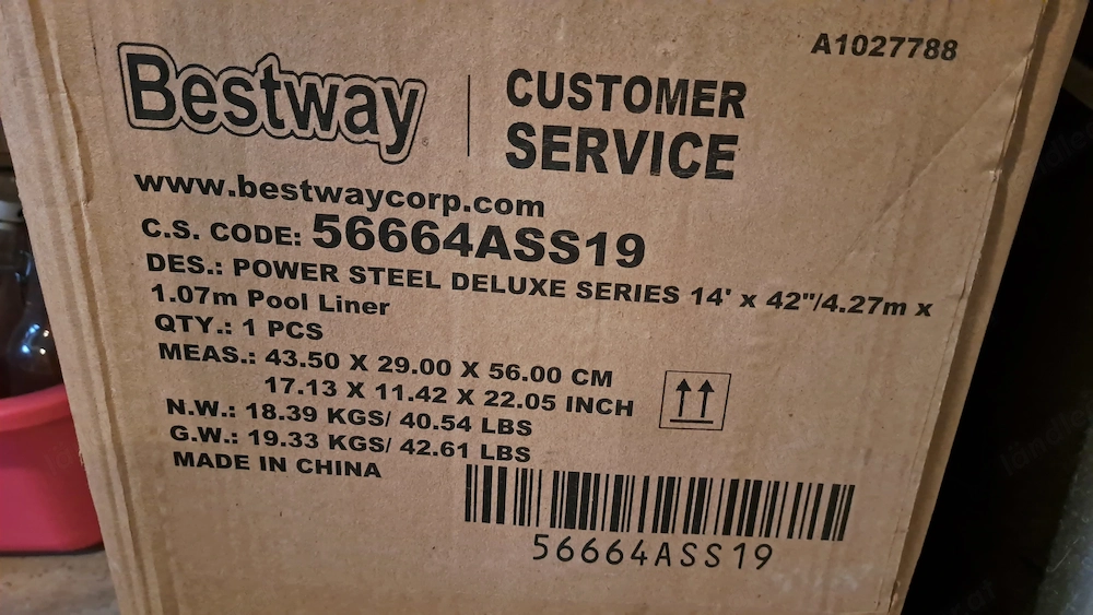 Bestway Frame Pool Rattan Optik 4,27 x 1,07