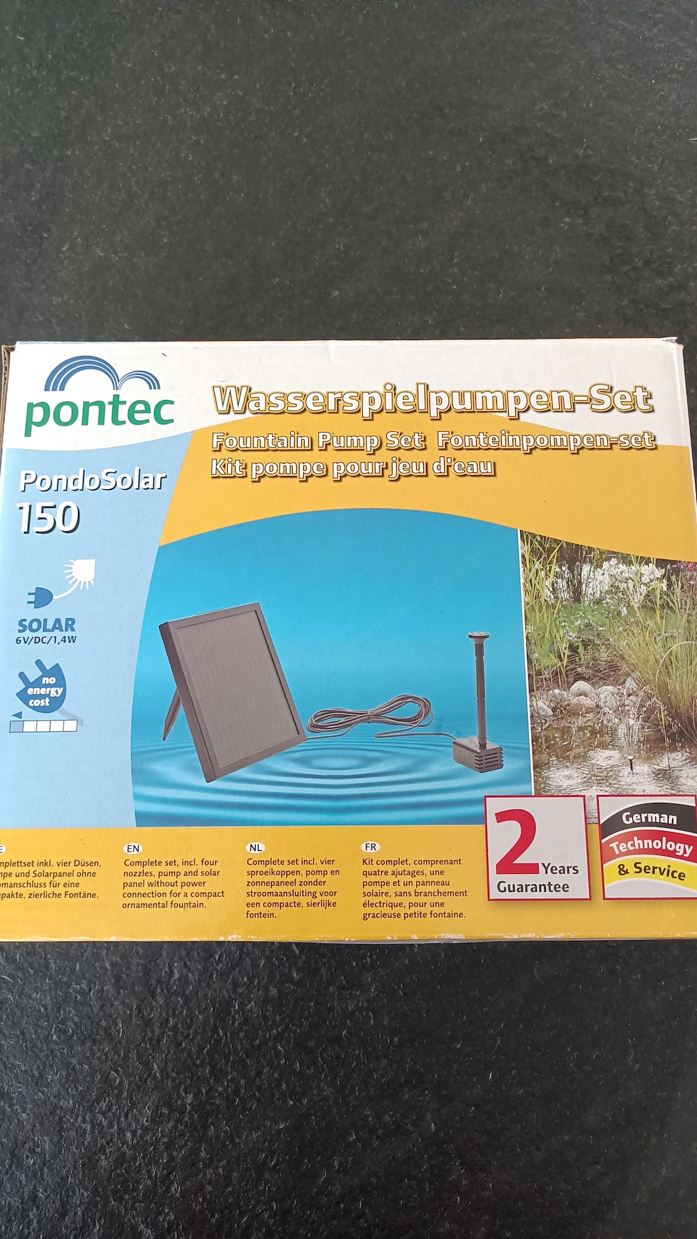 Solar Springbrunnen für Teich