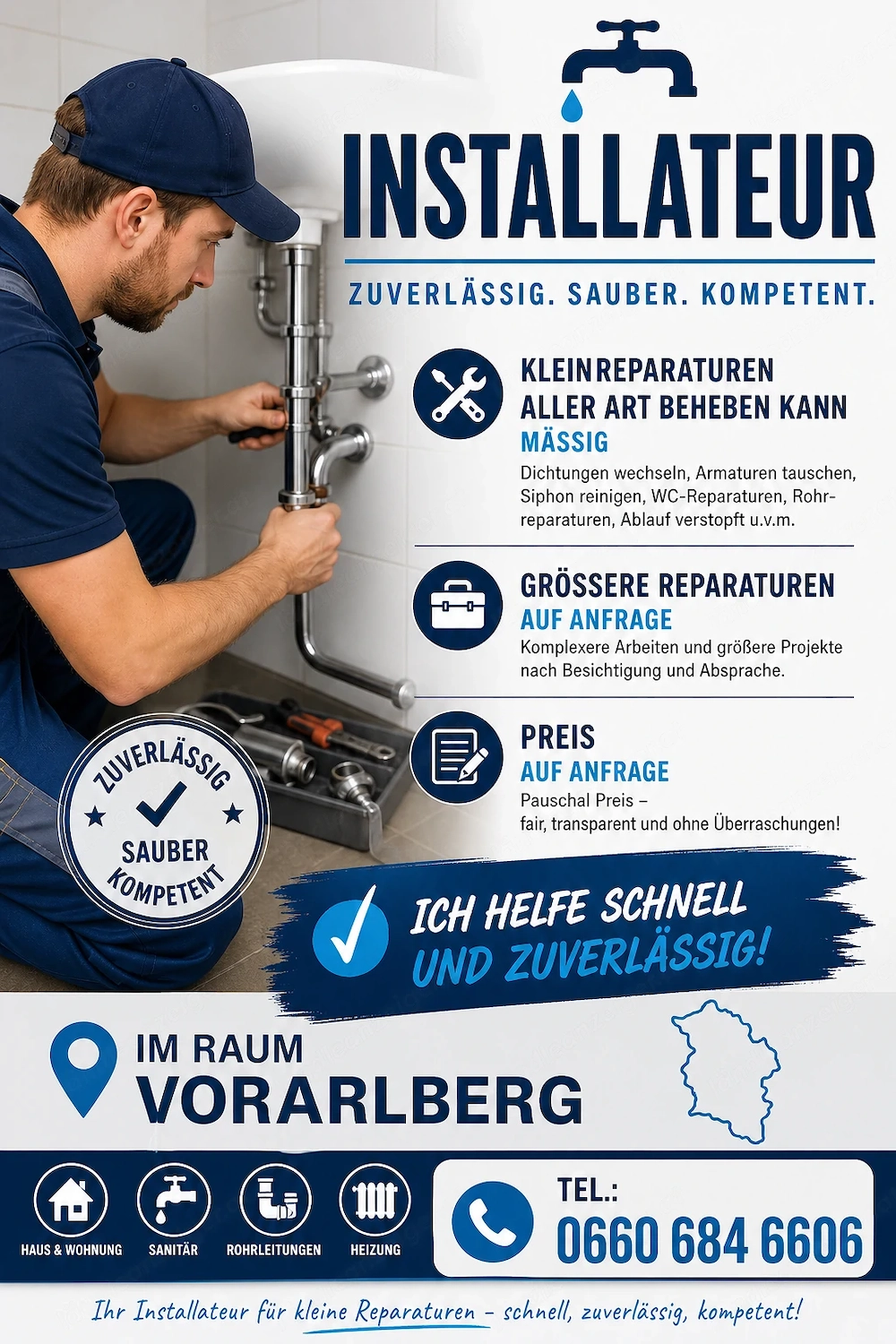Installateur sucht arbeit
