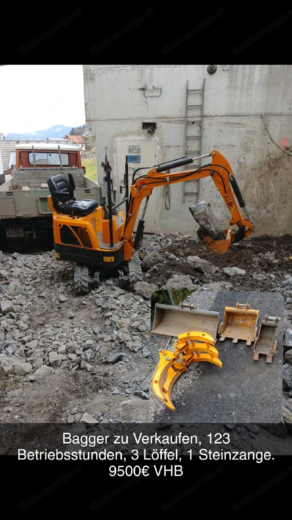 Klein Bagger guten Zustand 