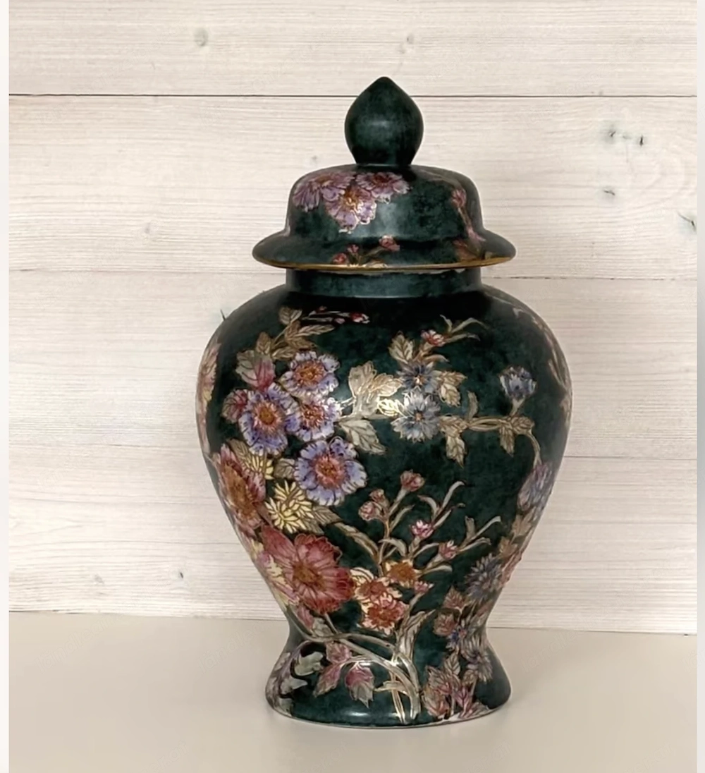 Chinesische Porzellan-Deckelvase | Tongzhi-Stil
