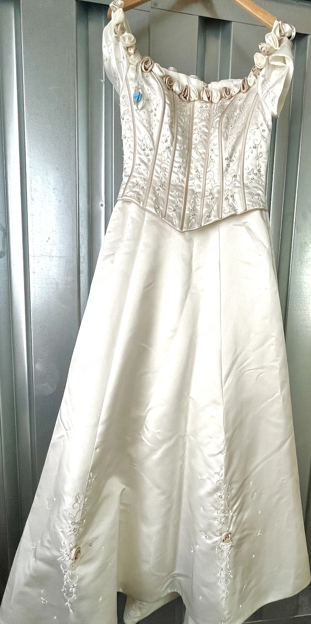 Designer Brautkleid Hochzeitskleid cremefarben 
