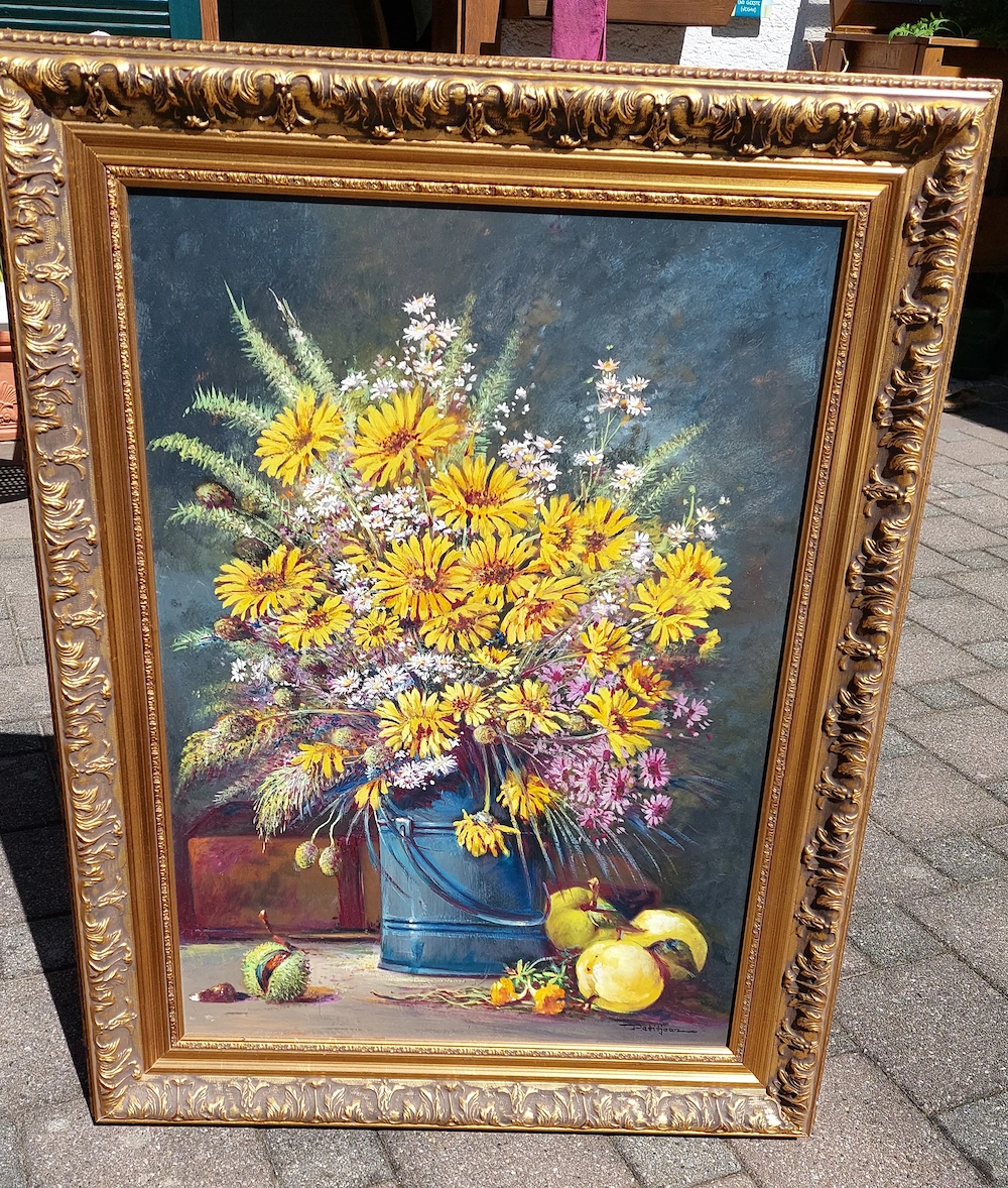 Blumenbild - handgemalt