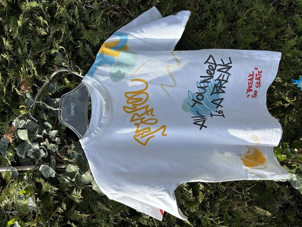 Kinder Shirt von Zara weiß mit Druck
