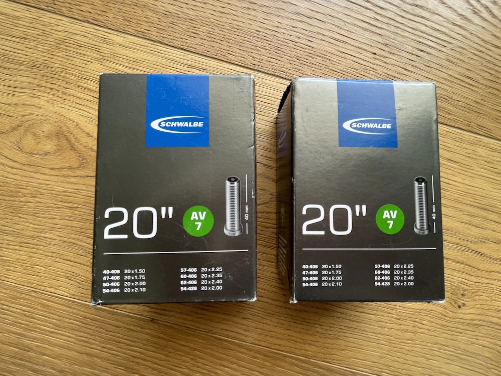 Schwalbe Fahrradschlauch 20 Zoll 2 Stk NEU