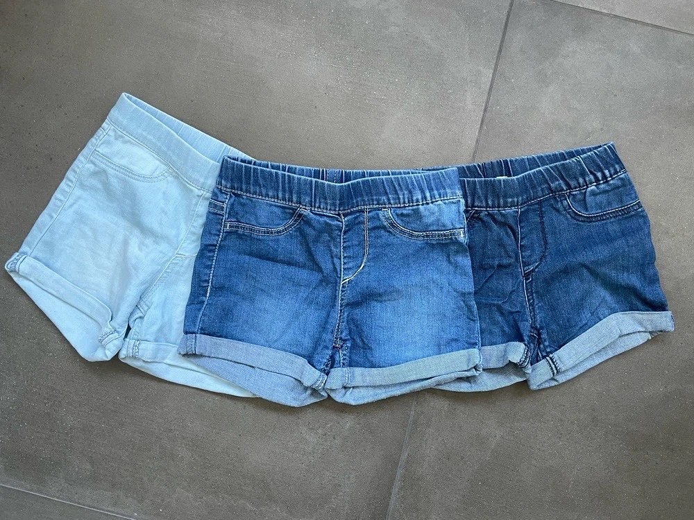Jeanshosen-Set kurz für Mädchen, Gr. 98 