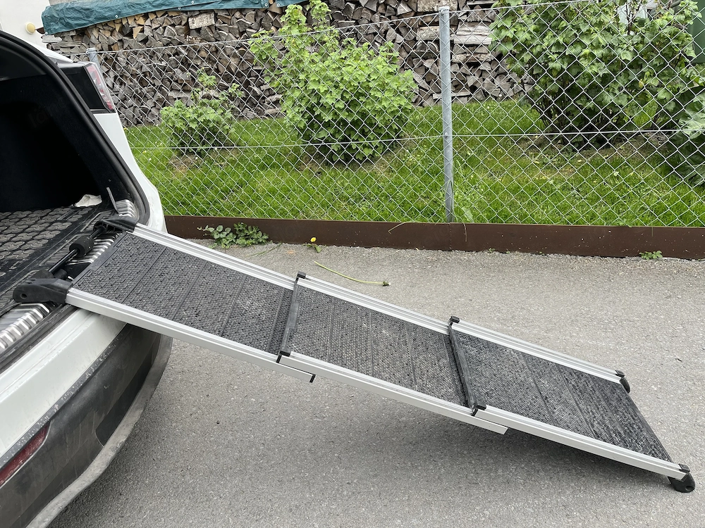 Rampe Hund Auto Alu Teleskop
