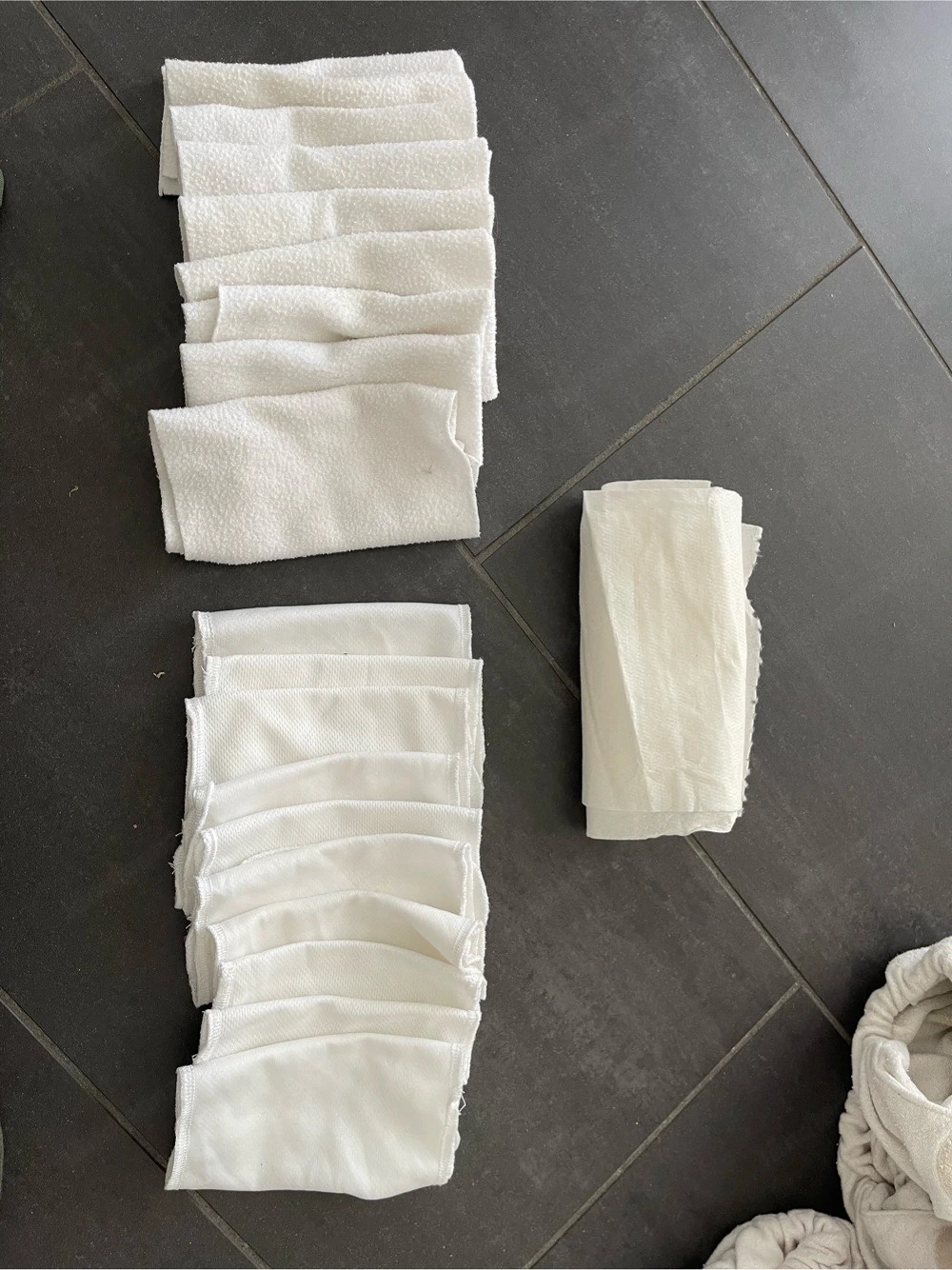 Windelfleece Bamboolik und Blümchen 