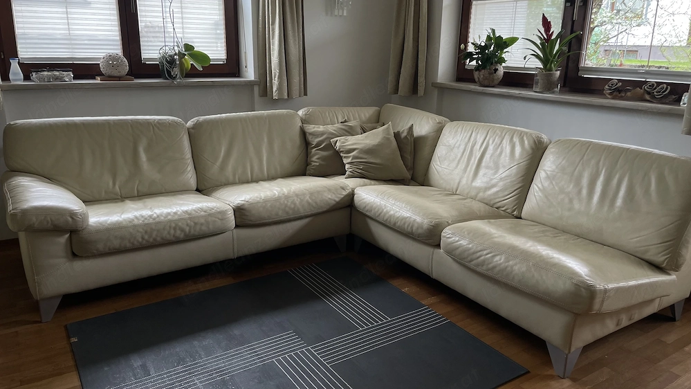 Gemütliche Ledercouch