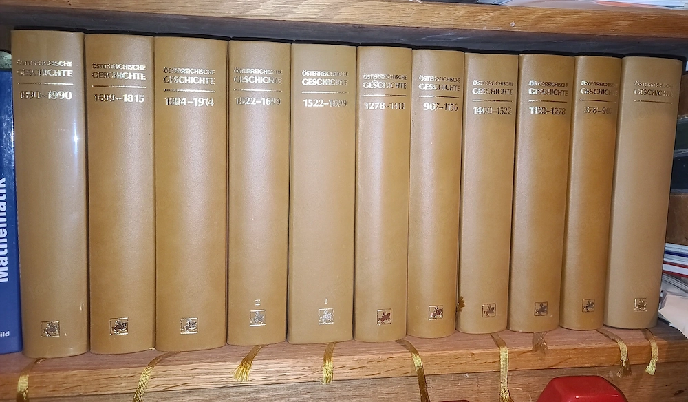 Österreichische Geschichte, 10 bändige handgefertigte Ganzlederausgabe  limitiert 400 Exemplare 
