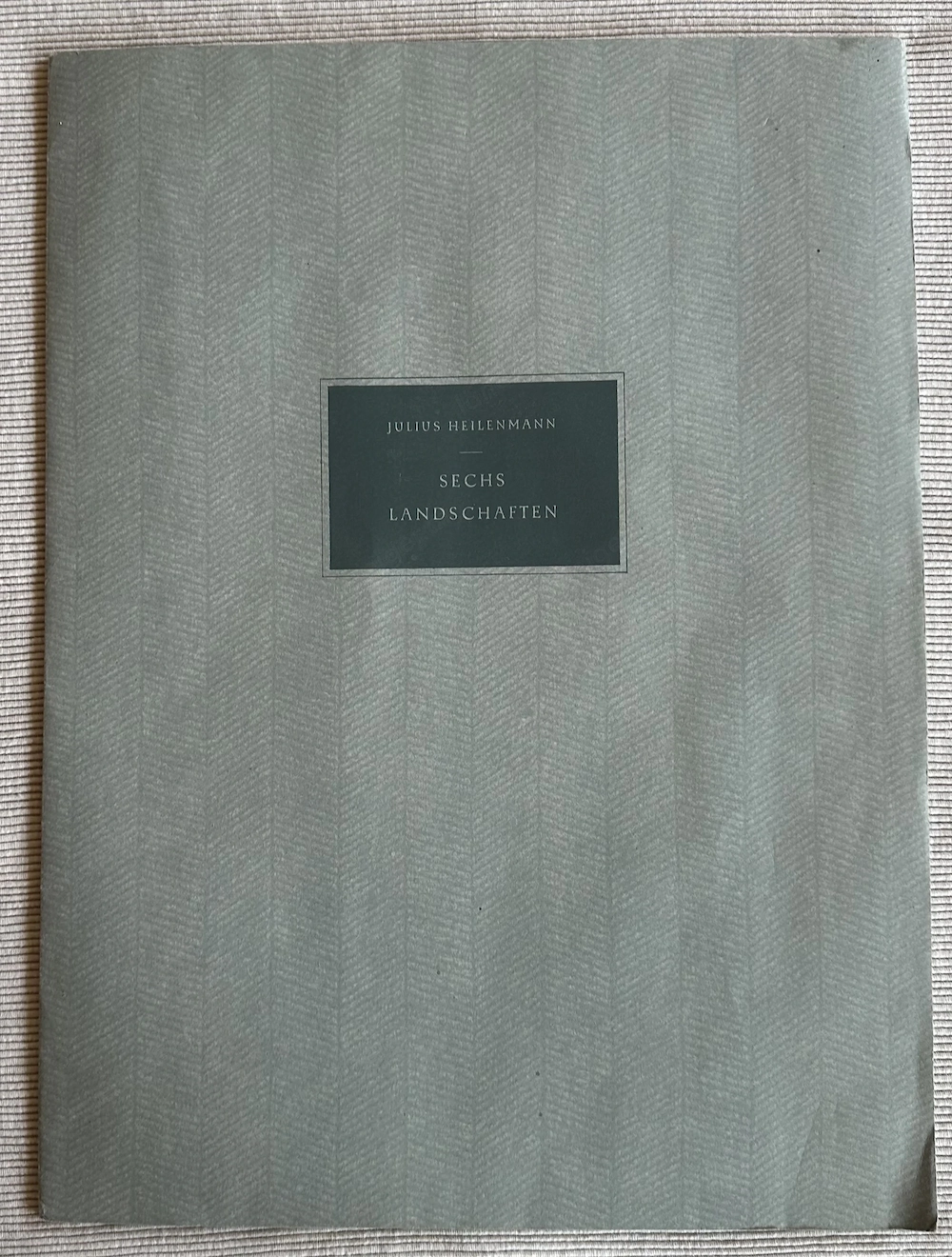 Julius Heilenmann Originale Holzstiche signierte Mappe "6 Landschaften"