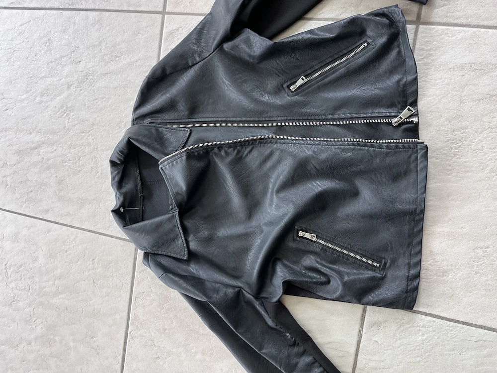 Jacke aus Kunstleder 