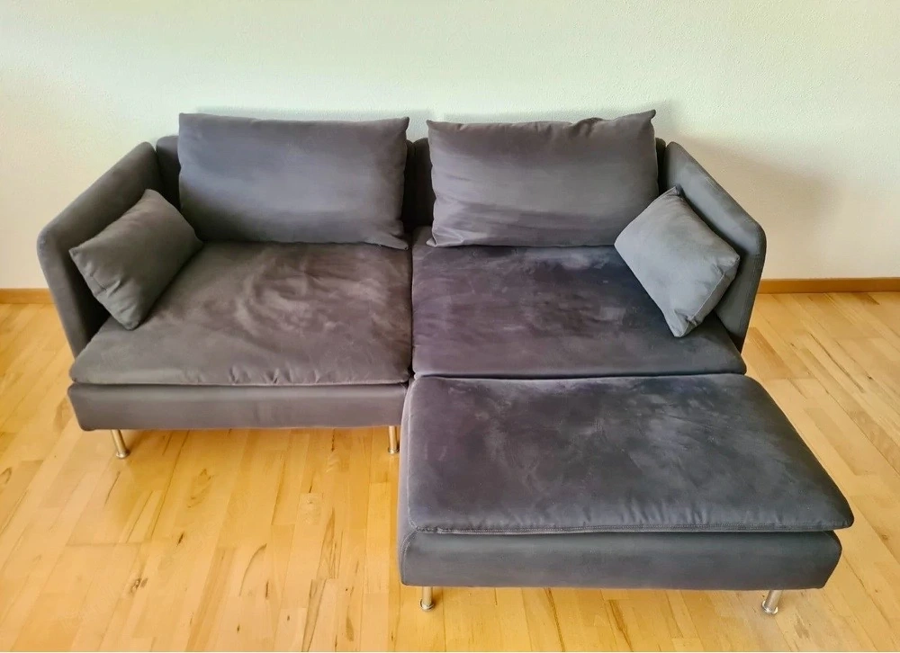 Bezug IKEA SÖDERHAMN Sofa Samsta dunkelgrau