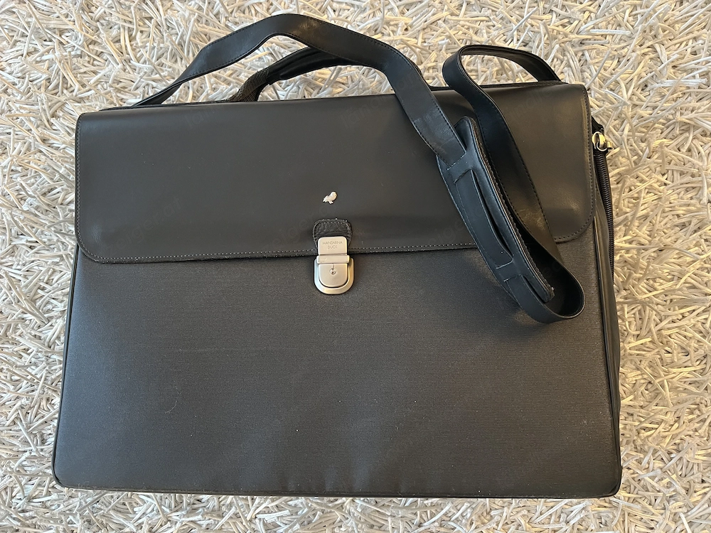Neuwertige Herren Leder Aktentasche MANDARINA DUCK