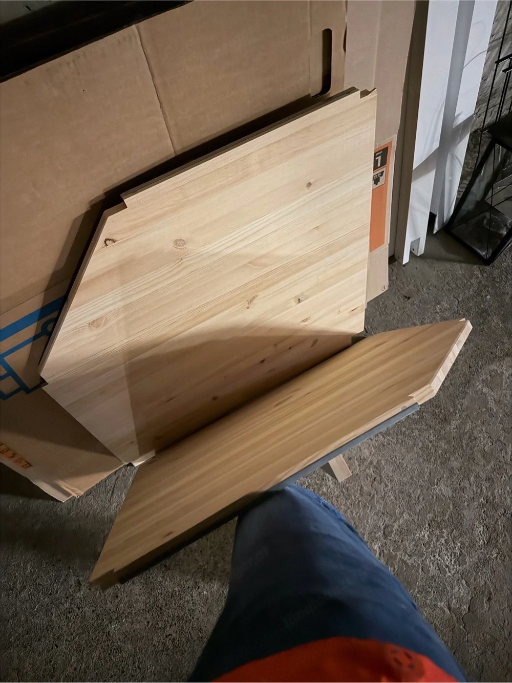2x IKEA IVAR Eckregalböden (76x76x50) - NEU & bereits montiert