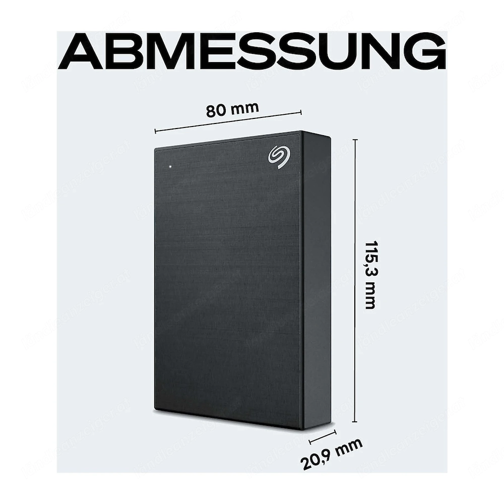 SEAGATE 5TB One Touch externe Festplatte HDD USB 3.0 Schwarz