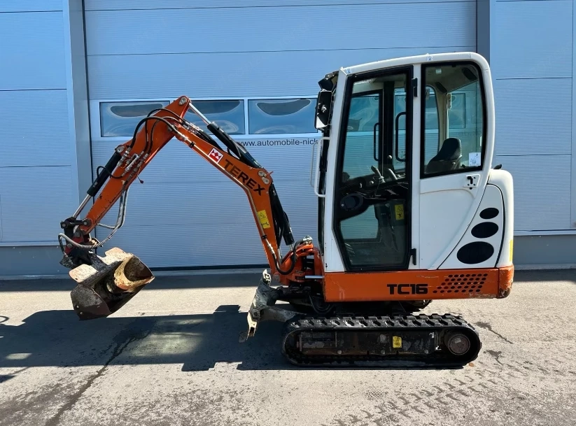 Terex TC16 mit Kabine Minibagger Bagger MS01 2 Löffel