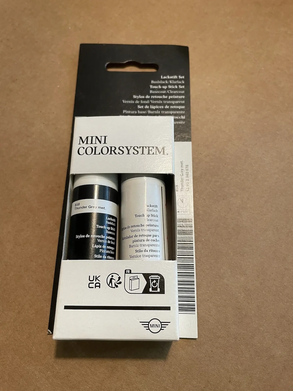 Lackstift original MINI   BMW Thunder Grey met. *NEU*