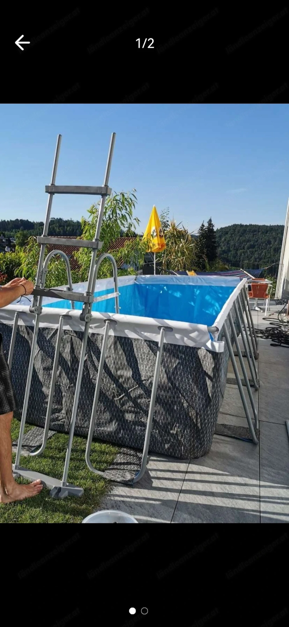 Aufstellpool 2x4x1,2m
