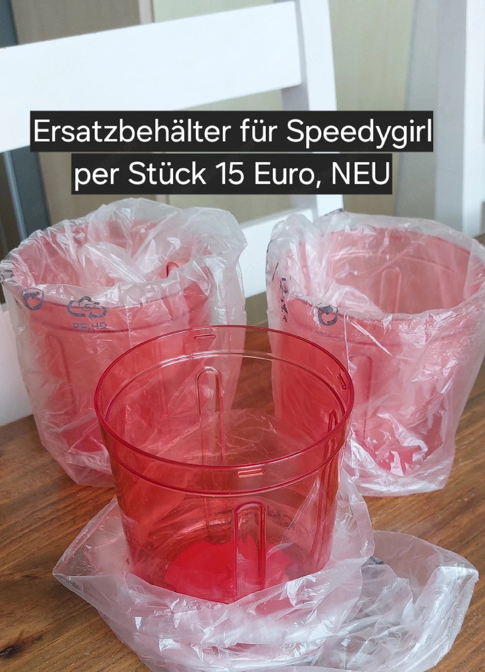 Ersatzbecher Speedygirl Tupperware NEU je