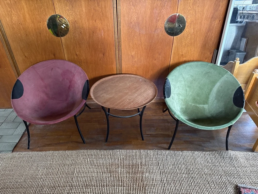Design Klassiker Sammlerstücke echt Leder   Stühle Tisch