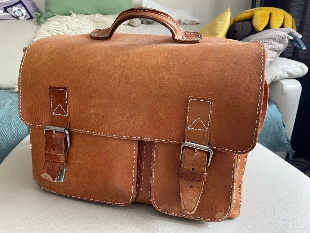 Schultasche echt Leder