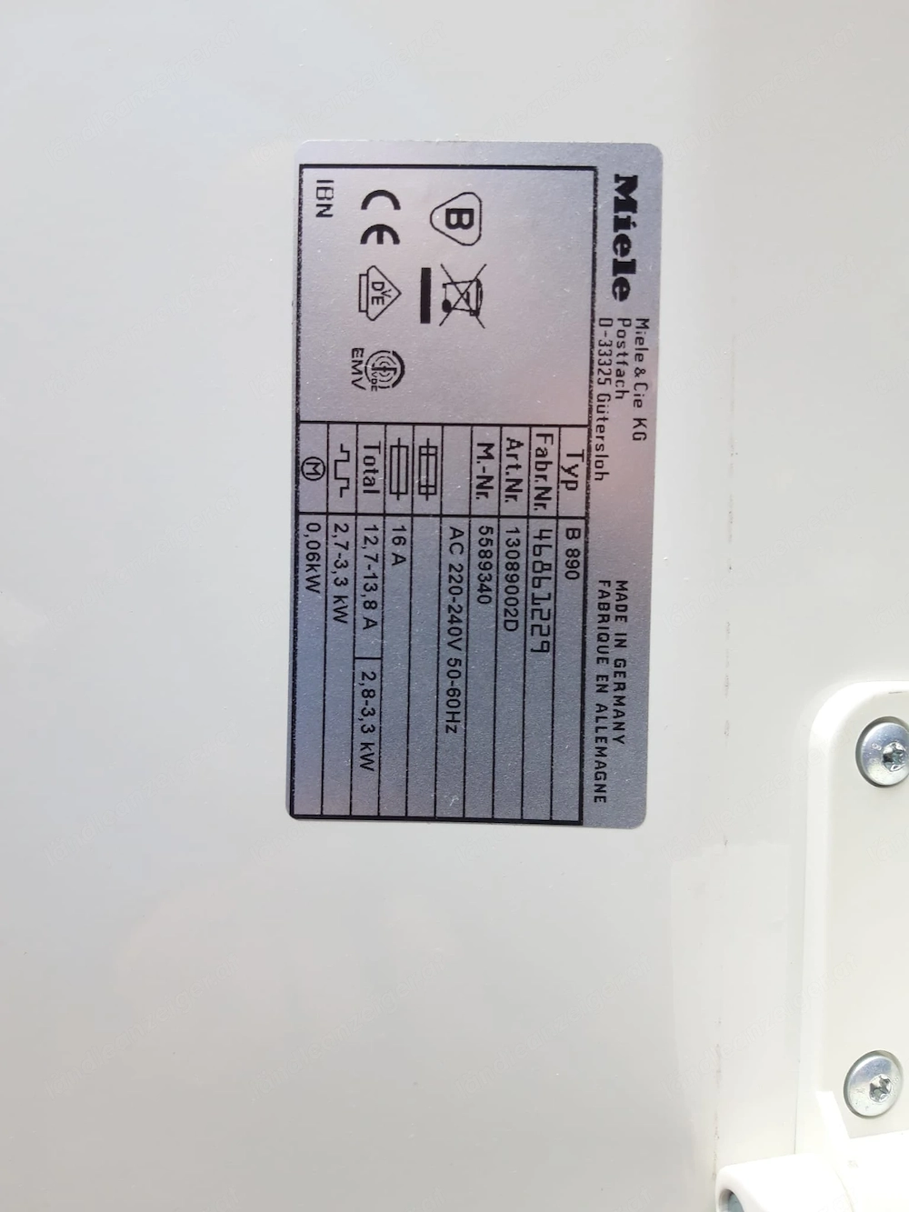 Miele Bügelmaschine top Zustand