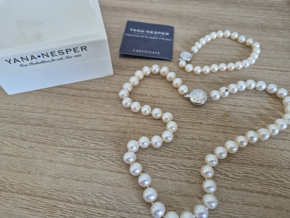 Perlenkette Set mit Armband