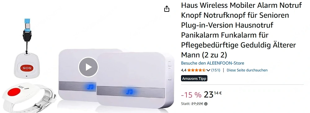 Notrufset für Senioren