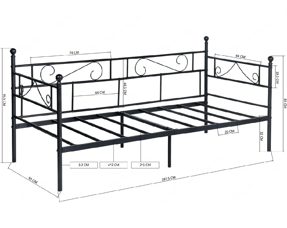 Bett & Ikea-Matratze & Lattenrost