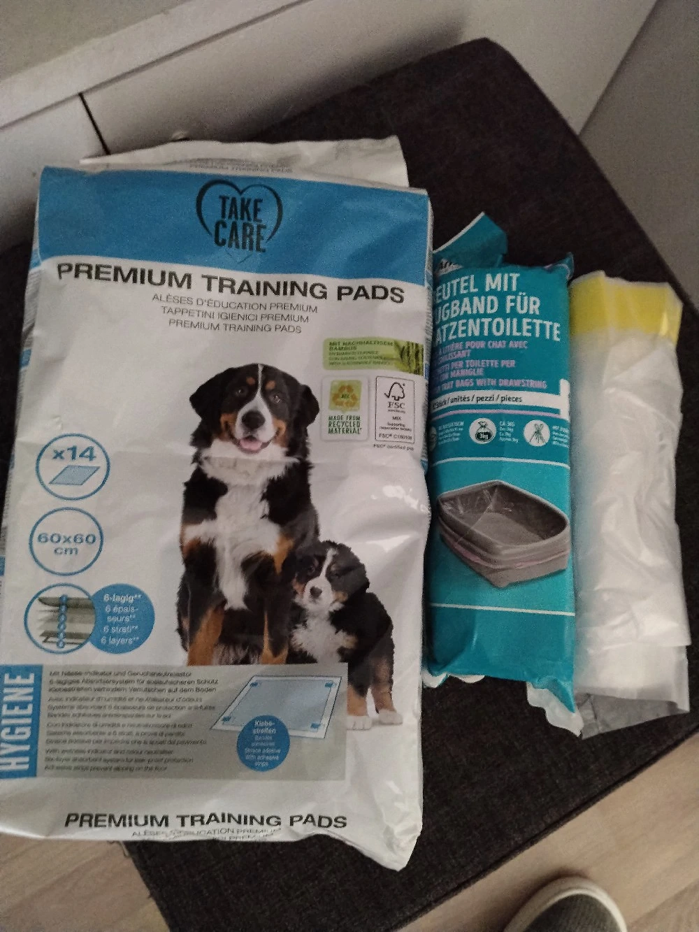 Beutel für Katzentoilette Premium training Pads 