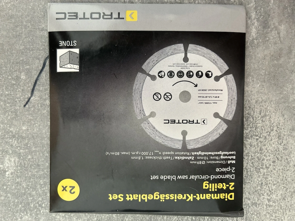 Tauchsägeblätter-Set 2 Diamant   89 mm, 2-teilig