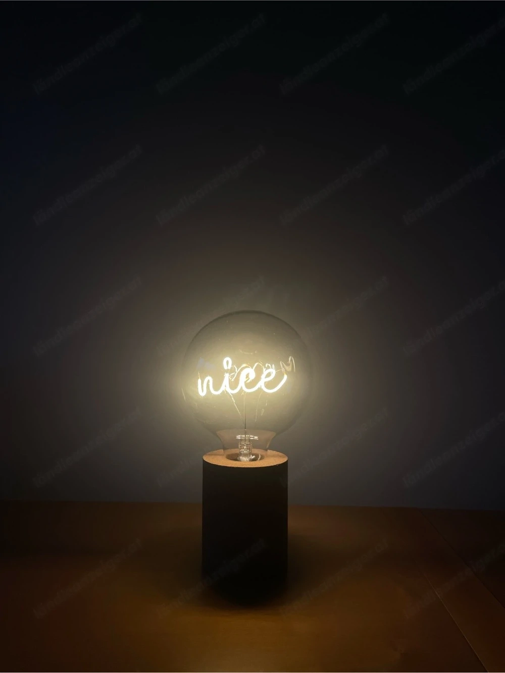 Tischlampe mit Kork inkl. "nice" Leuchtmittel